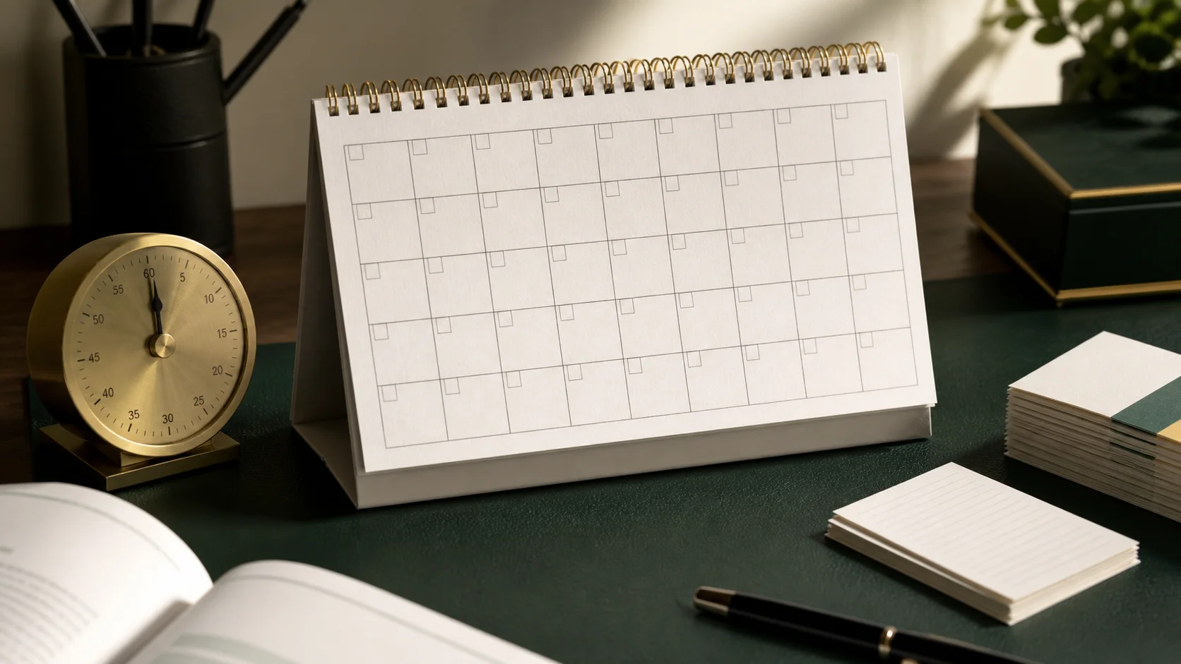 Calendário de 30 dias, cronômetro e materiais de estudo para a reta final do Revalida